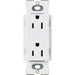 Lutron Claro Tamper-Resistant Duplex Receptacle, Decorator-Style Outlet, 15 Amp, Includes Shutter Mechanism, CARS-15-TR-BL,  Gloss Black - Union Lighting and Décor