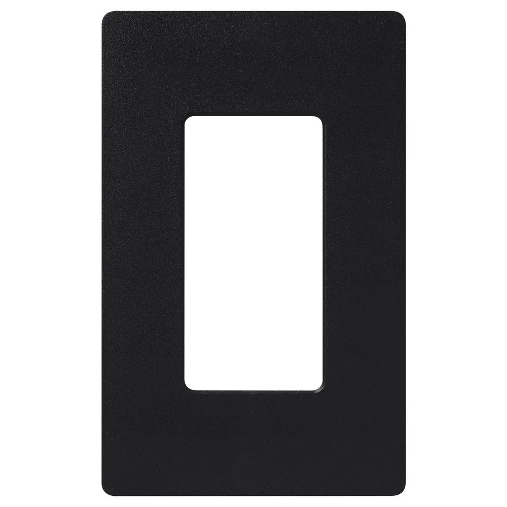 Lutron Claro 1 Gang Wall Plate for Decorator/Designer Paddle Switches and Dimmers, CW-1-BL, Gloss Black - Union Lighting and Décor