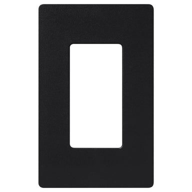 Lutron Claro 1 Gang Wall Plate for Decorator/Designer Paddle Switches and Dimmers, CW-1-BL, Gloss Black - Union Lighting and Décor