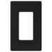 Lutron Claro 1 Gang Wall Plate for Decorator/Designer Paddle Switches and Dimmers, CW-1-BL, Gloss Black - Union Lighting and Décor