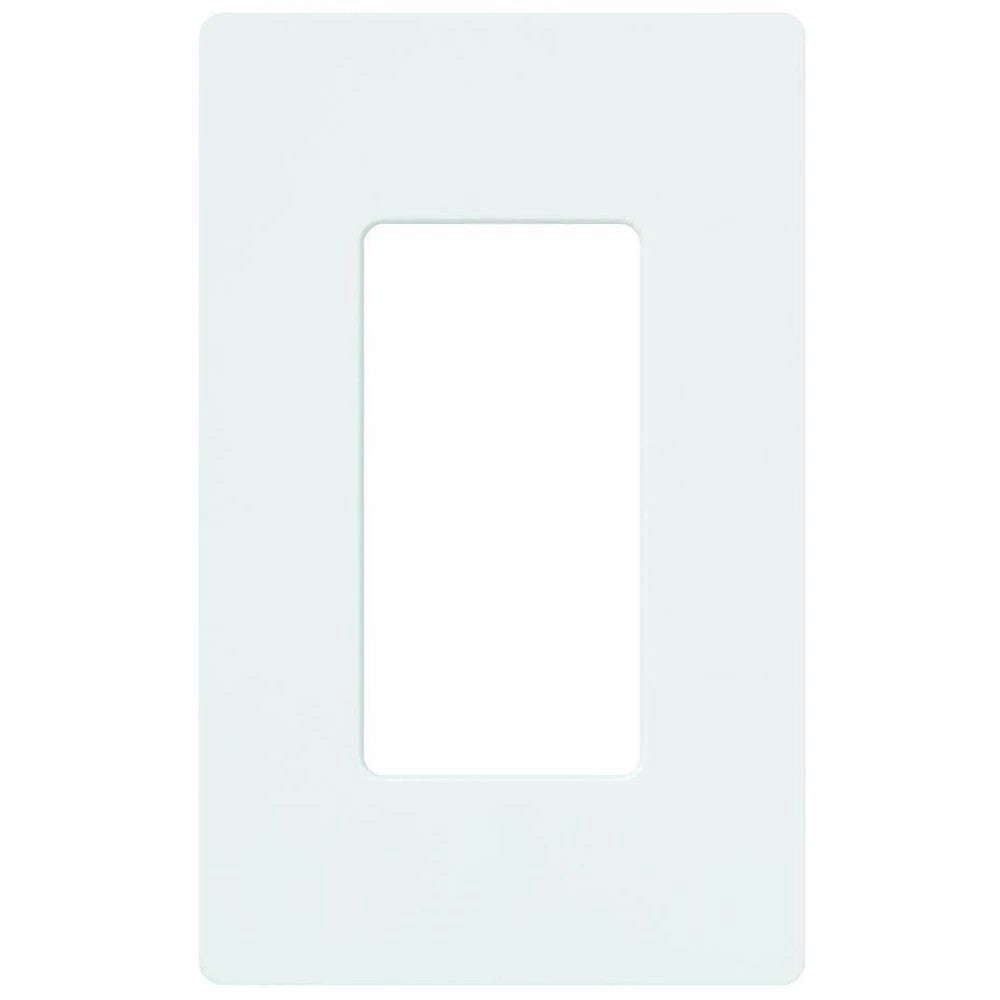 Lutron Claro 1 Gang Wall Plate for Decorator/Designer Paddle Switches and Dimmers, CW-1-WH, Gloss White - Union Lighting and Décor