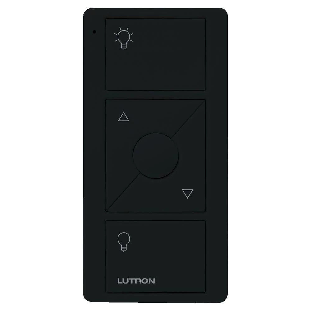 Lutron 3-Button Pico Smart Remote, with Raise/Lower and Preset, with Pre-Engraved Light Icons, On/Off Buttons, Gloss Black, PJ2-3BRL-GBL-L01 - Union Lighting and Décor