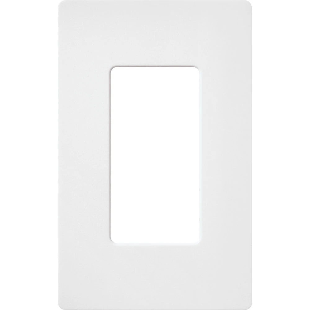 Lutron Claro 1 Gang Wall Plate for Decorator/Designer Paddle Switches and Dimmers, SC-1-SW, Satin Snow - Union Lighting and Décor