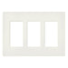 Lutron Claro 3 Gang Wall Plate for Decorator/Designer Paddle Switches and Dimmers, SC-3-BI, Satin Biscuit - Union Lighting and Décor