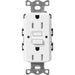 Lutron Claro Tamper-Resistant GFCI Duplex Receptacle, 15-Amp, Self-Testing, SCR-15-GFST-SW, Satin Snow - Union Lighting and Décor