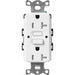 Lutron Claro Tamper-Resistant GFCI Duplex Receptacle, 20-Amp, Self-Testing, SCR-20-GFST-SW, Satin Snow - Union Lighting and Décor