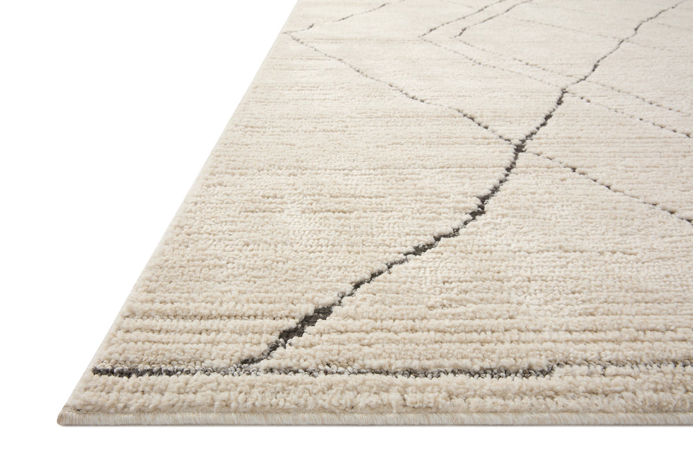 FAB-02 Loloi Fabian Ivory / Charcoal Rug