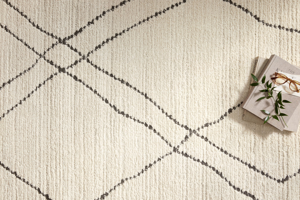 Fabian Ivory / Charcoal Rug (FAB-02)