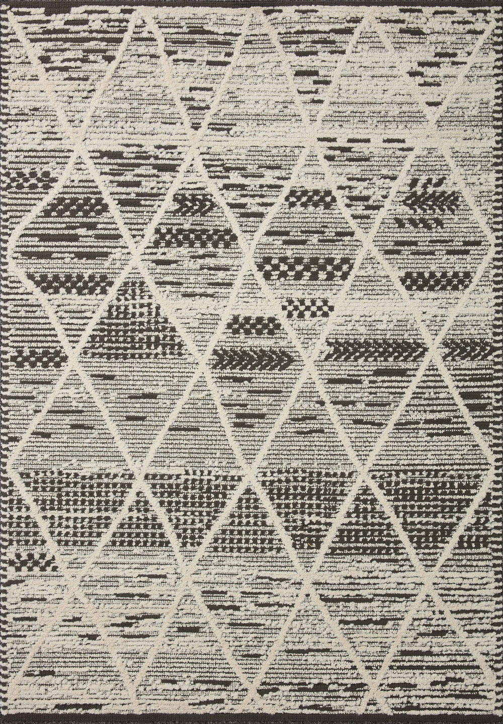 Fab-03 LOLOI Fabian Charcoal / Ivory Rug