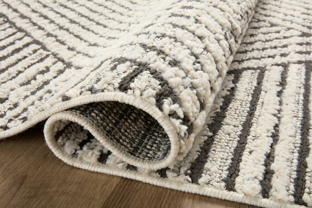 Fab-06 LOLOI Fabian Charcoal / Ivory Rug