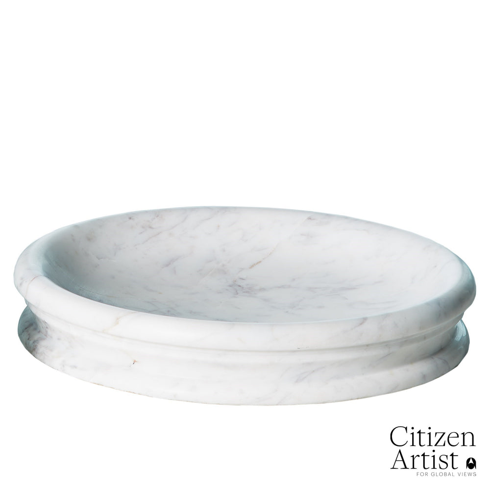 Caroline Centerpiece White Banswara Marble