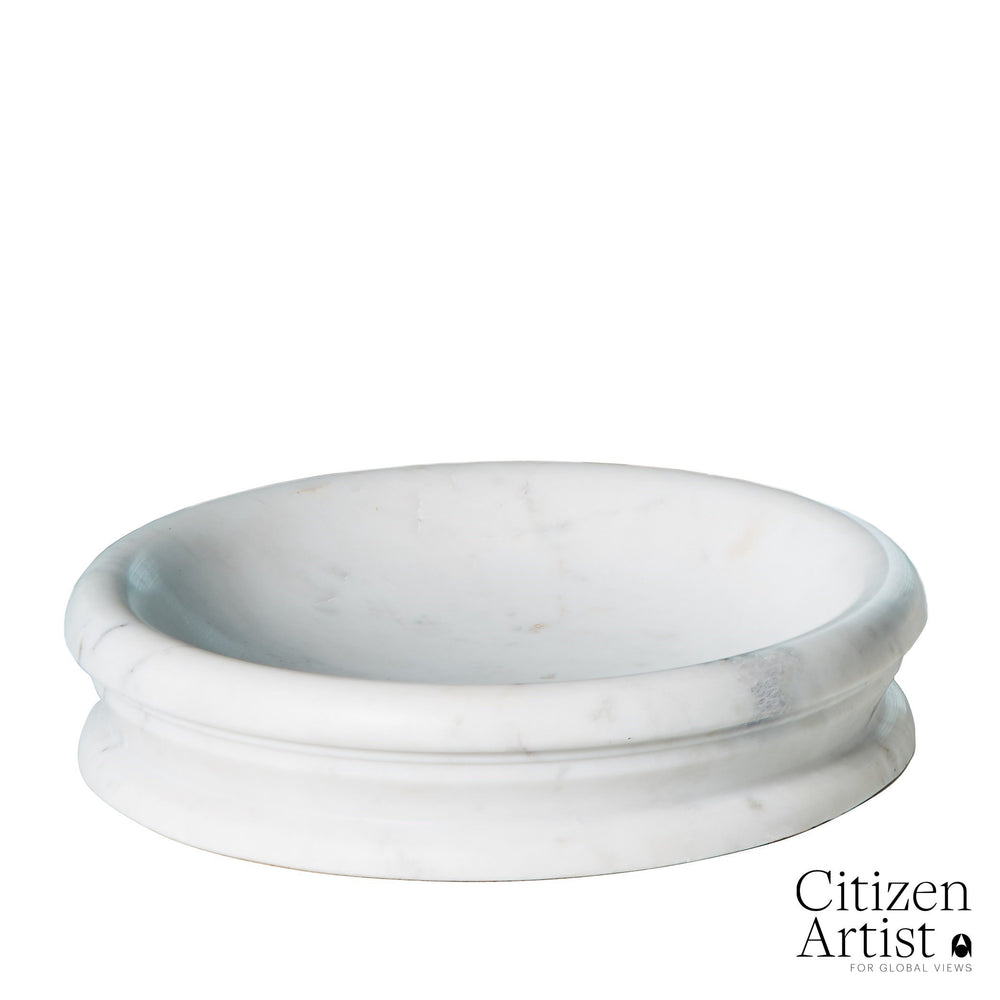Caroline Centerpiece White Banswara Marble