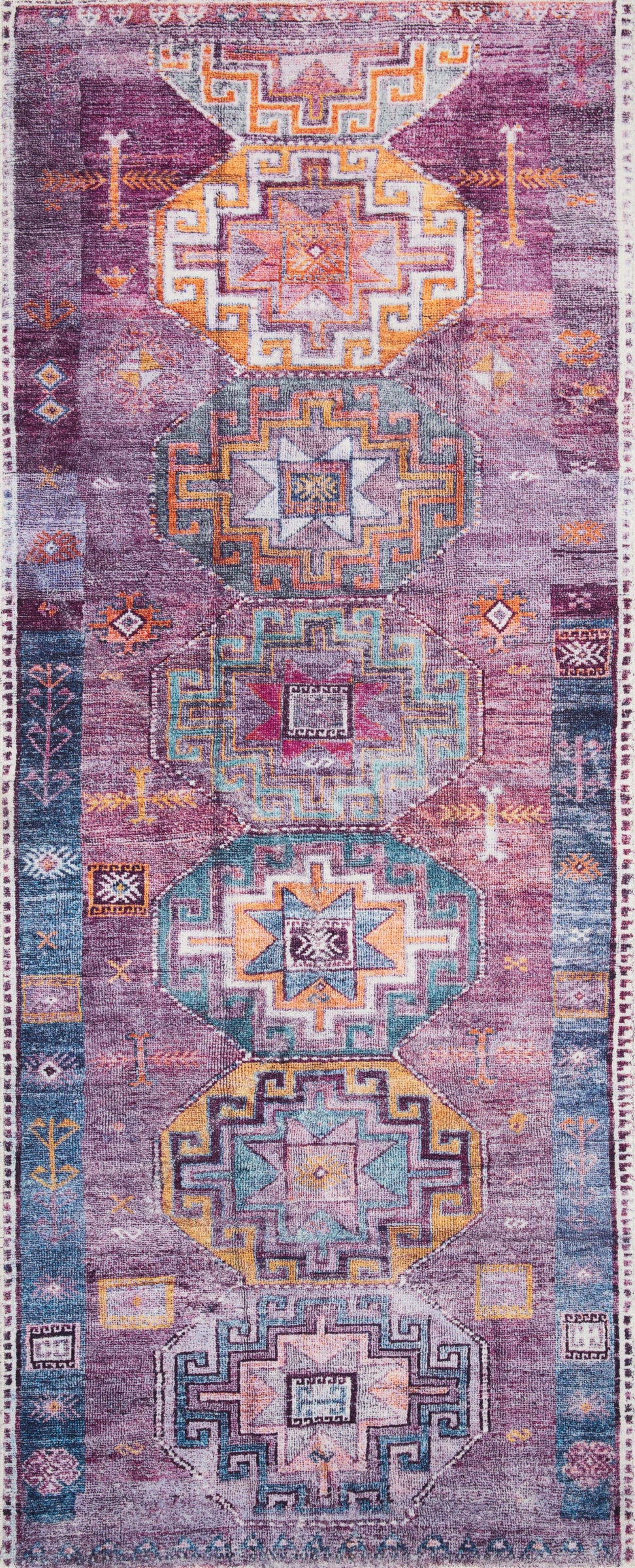 B20342 Loloi Fiona Blue / Purple Rug