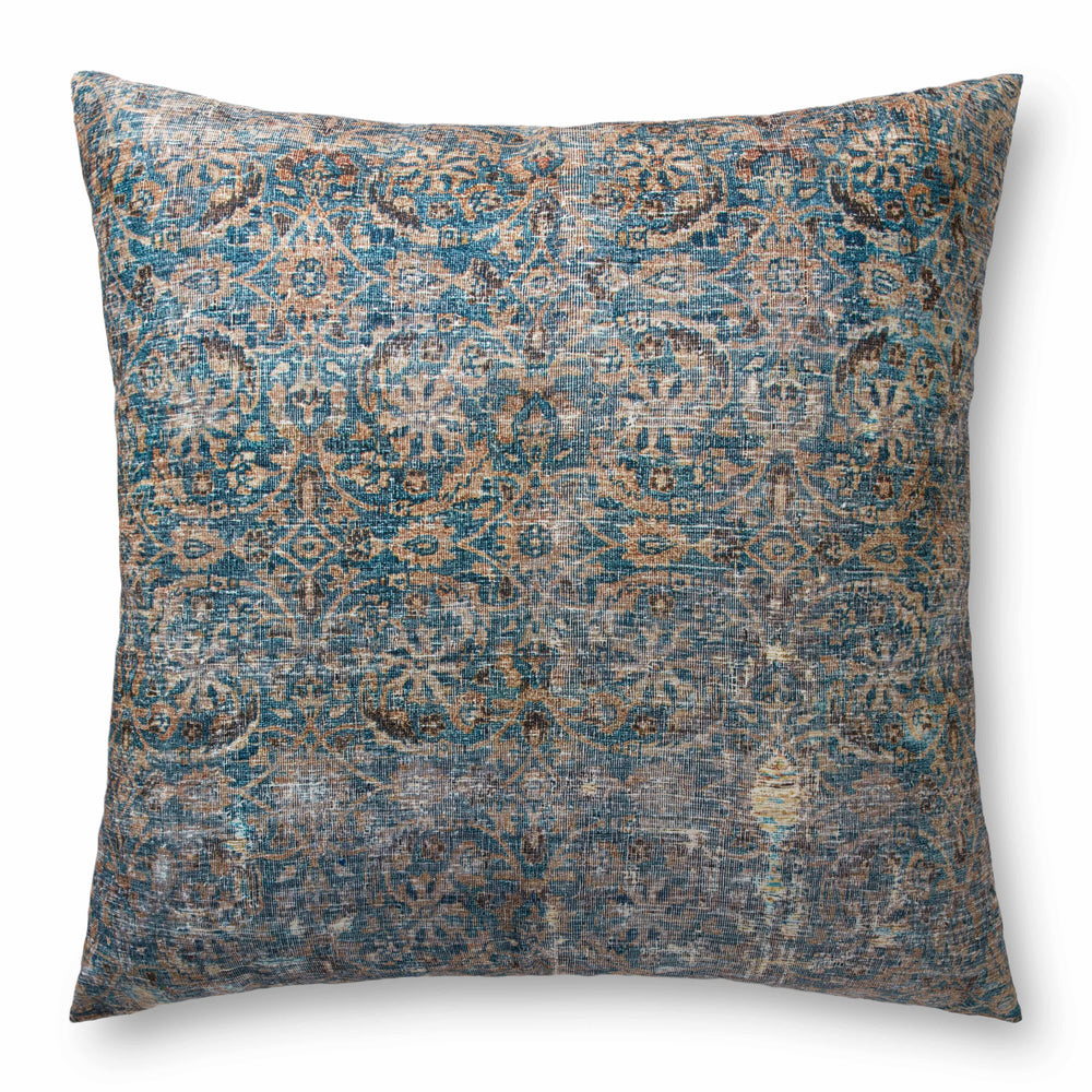 Lagoon / Brown Floor Pillow (FP0010)