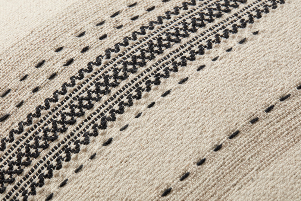 FPMH0001 Floor Pillows Black/Natural Pillow