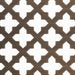  Large Cross Perforated Grille In Aluminium with Floral Rosettes on Coarse Mesh