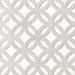  Interlocking Circle Perforated Grille In Aluminium with Floral Rosettes on Coarse Mesh