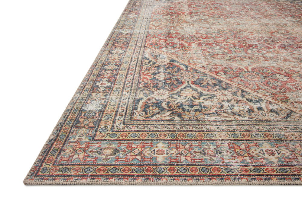 Tapis Georgie Rouge / Marine (GER-01)