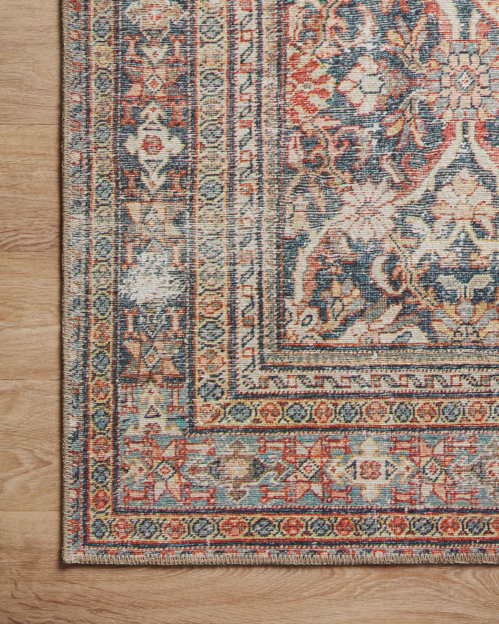 Tapis Georgie Rouge / Marine (GER-01)