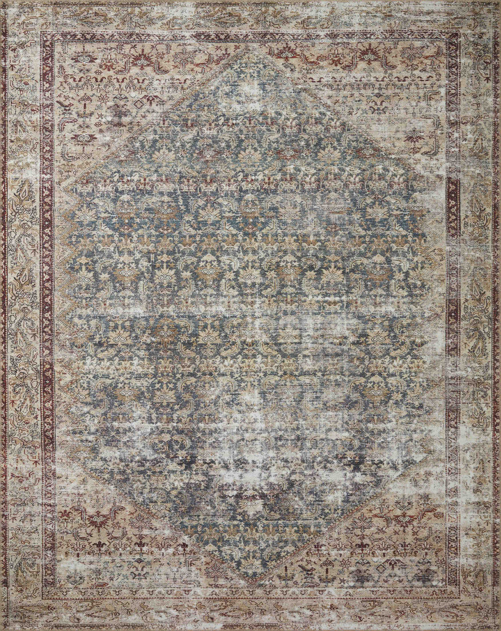 Georgie Teal / Antique Rug (GER-04)