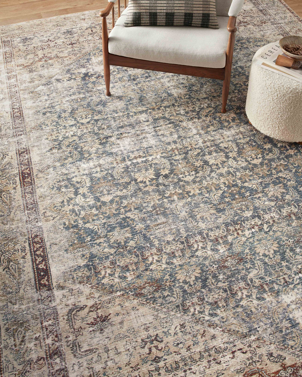 Georgie Teal / Antique Rug (GER-04)