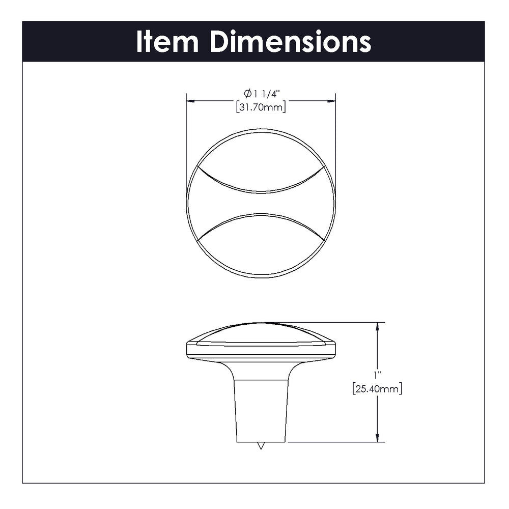 Crest Round Knob