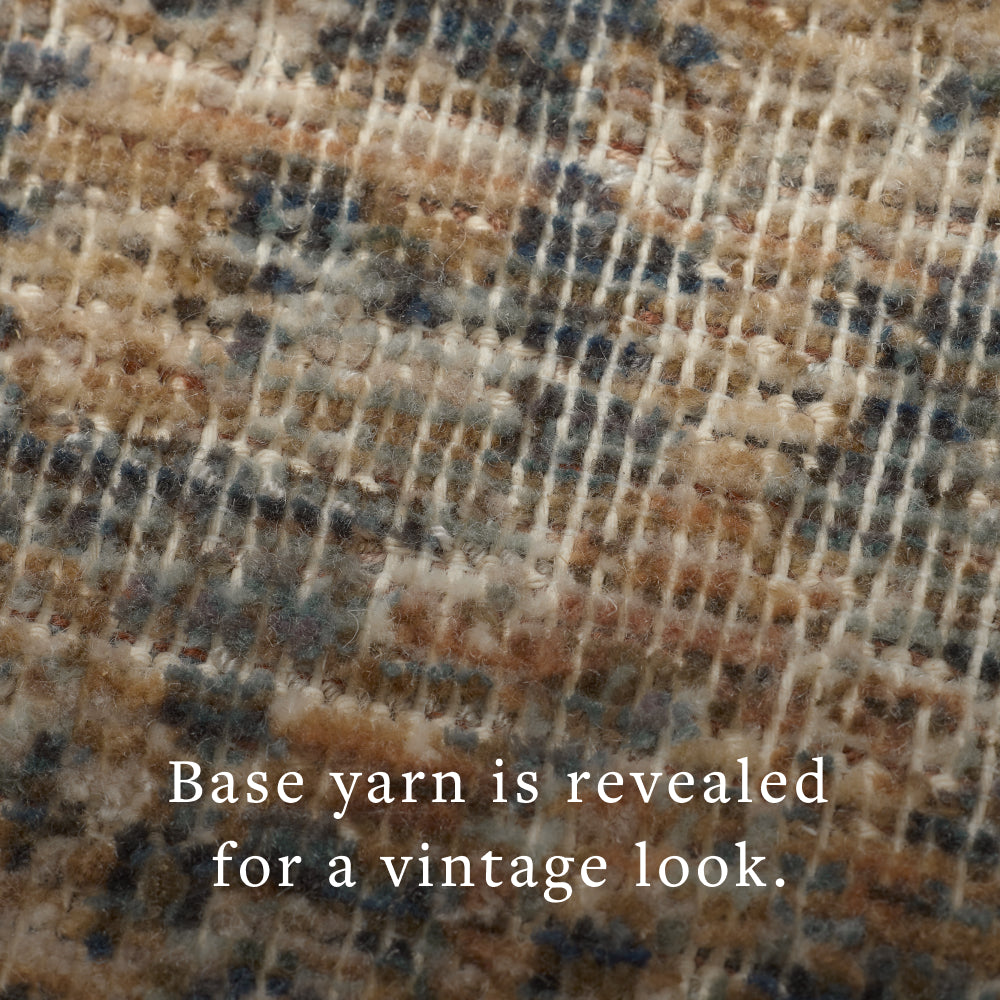Heritage Sage / Navy Rug (HER-08)