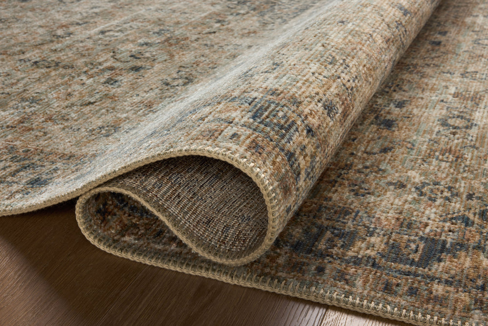 Heritage Sage / Navy Rug (HER-08)