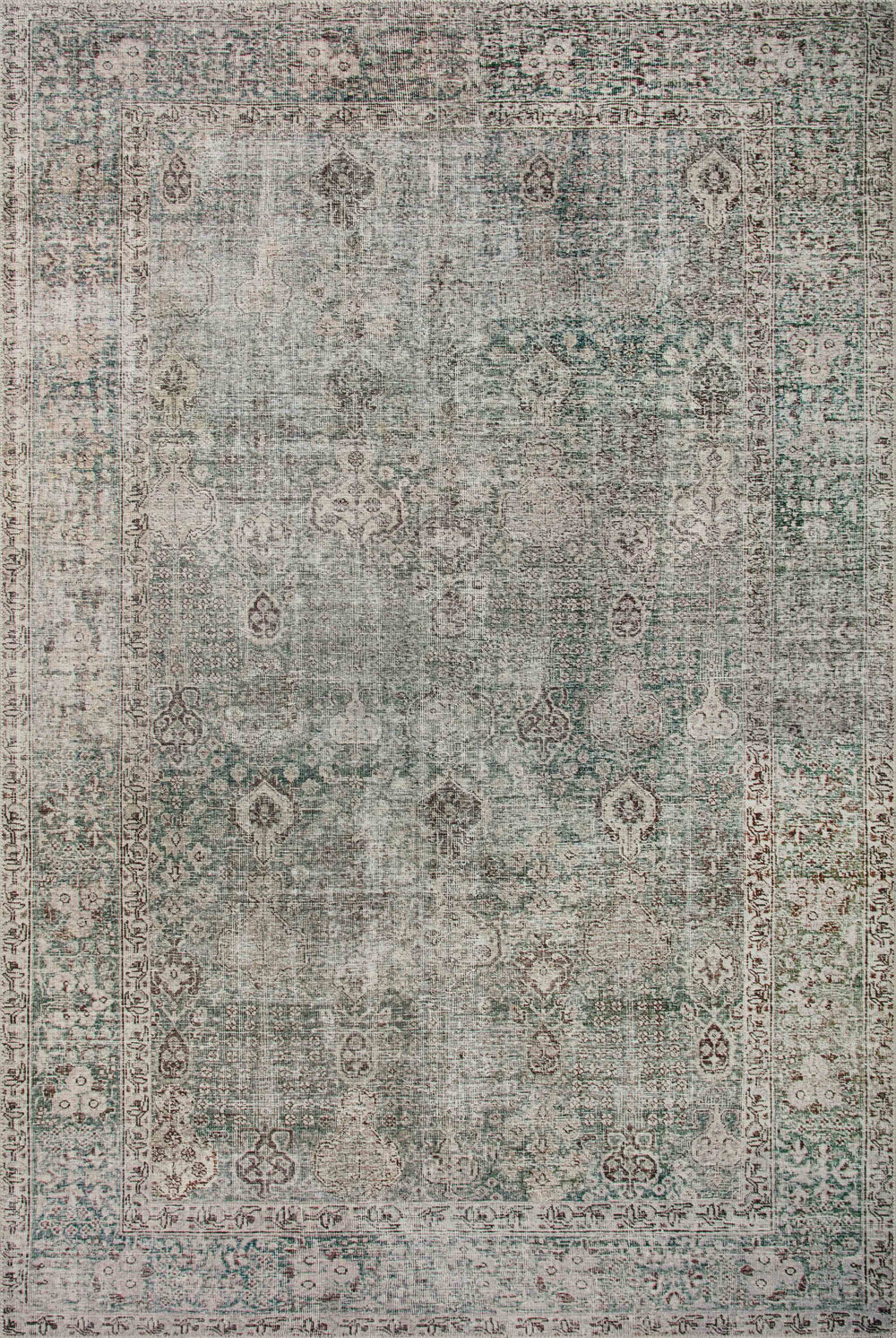 Juil-08 Loloi Jules Emerald / Antique Ivory Rug
