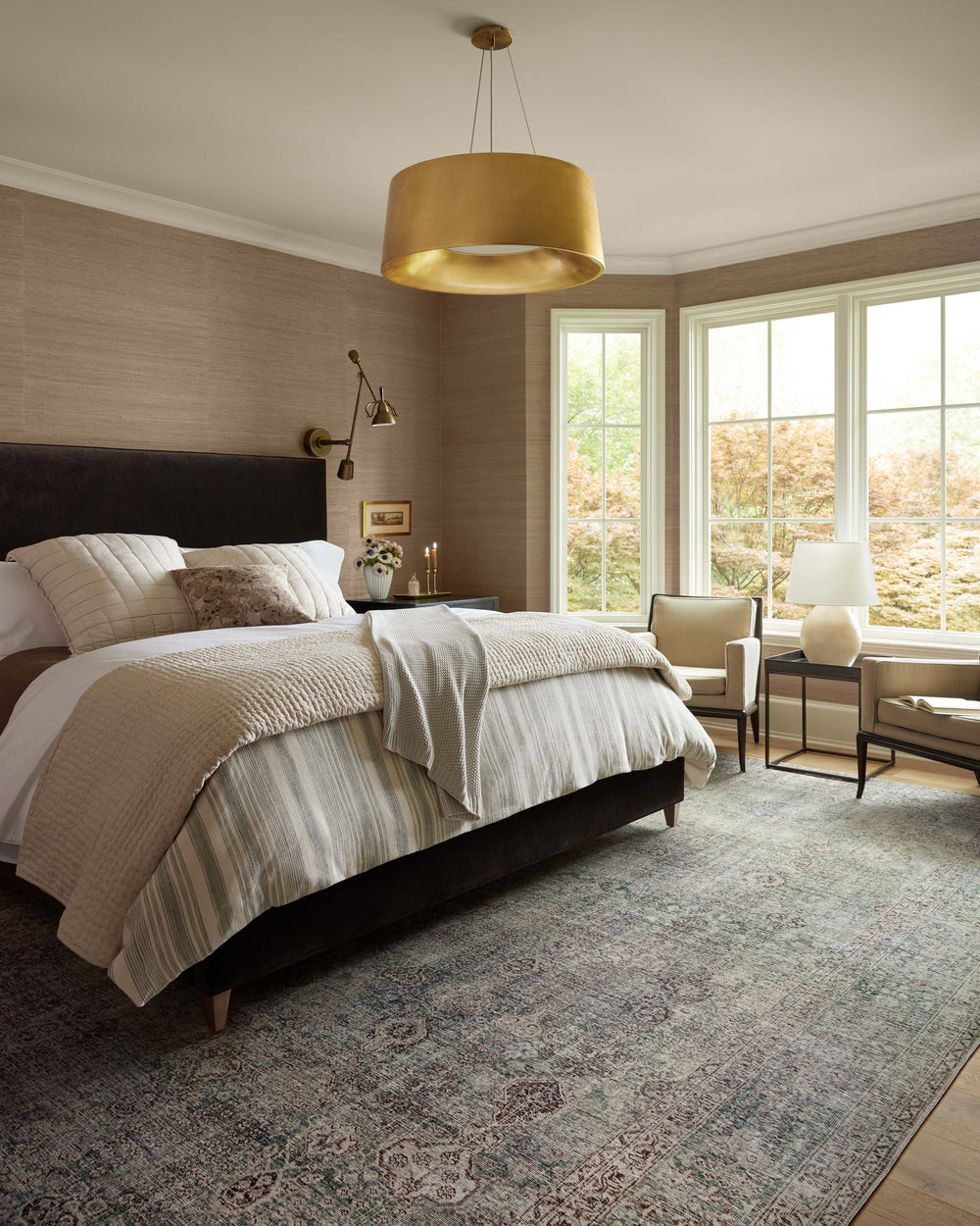 Juil-08 Loloi Jules Emerald / Antique Ivory Rug