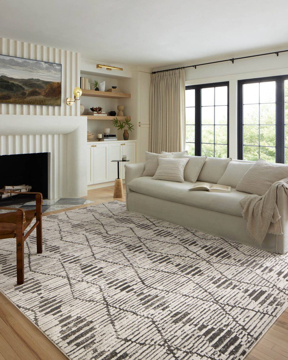 Kamala Charcoal / Dove Rug (KAM-02)