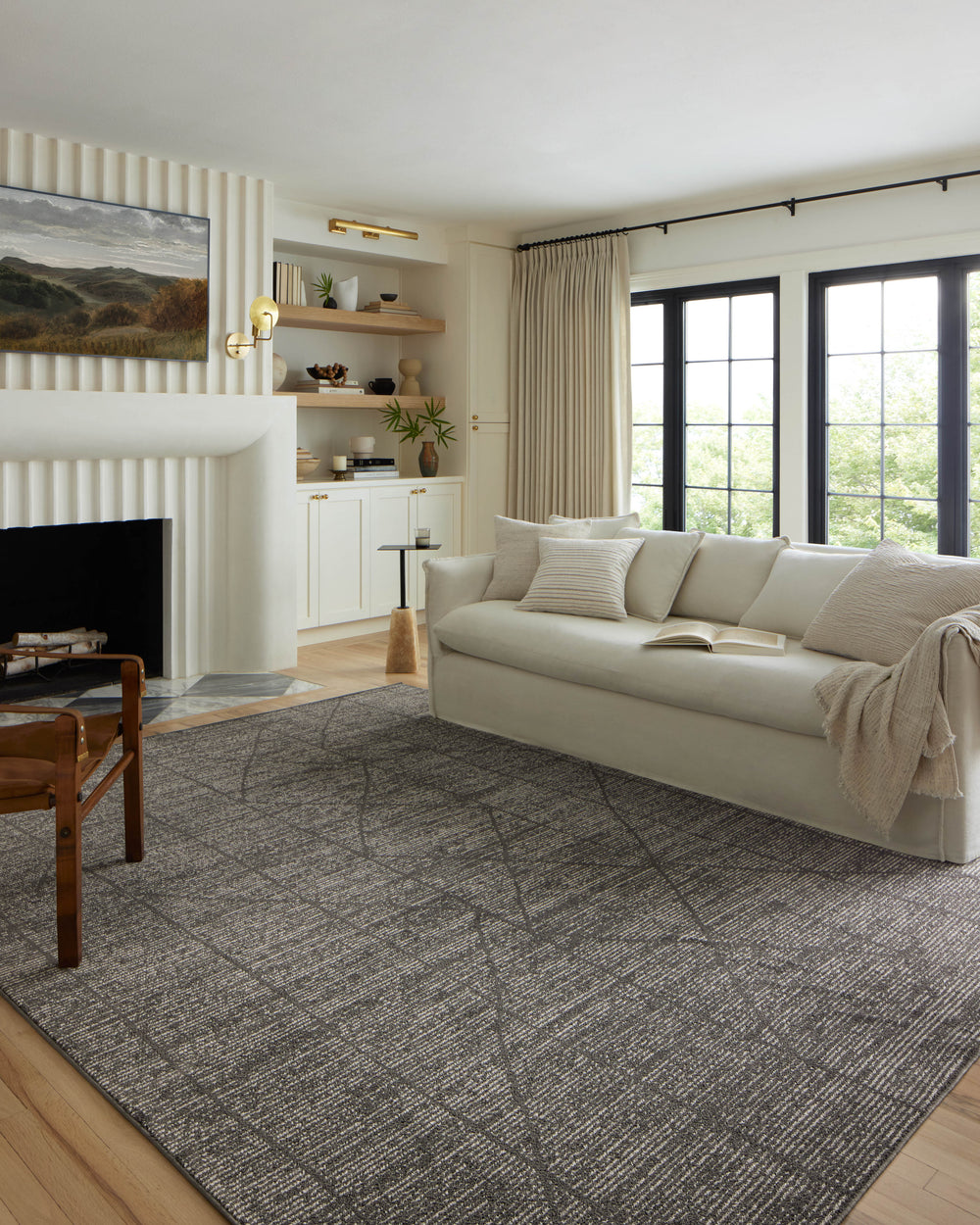 Kamala Charcoal / Ivory Rug (KAM-06)