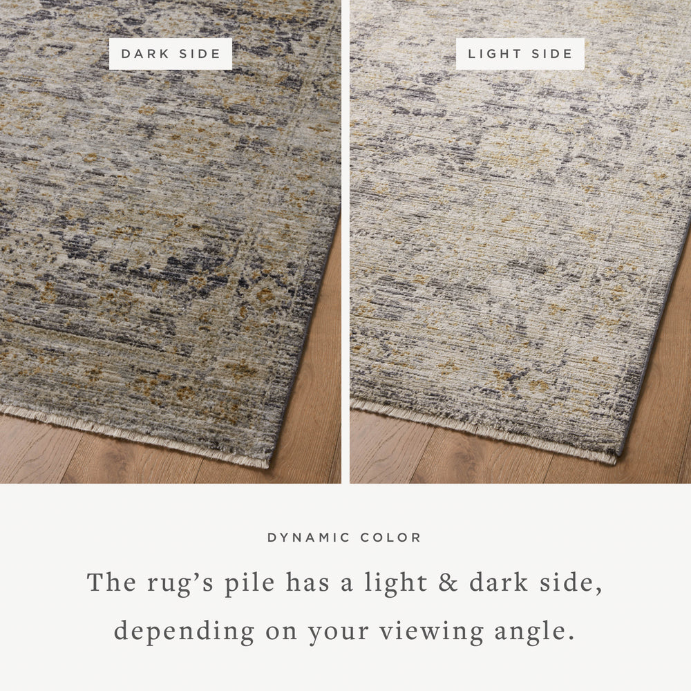 Katherine Charcoal / Gold Rug (KES-02)