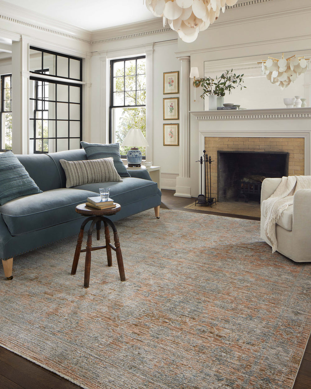 KES-02 Loloi Katherine Terracotta / Smoke Rug
