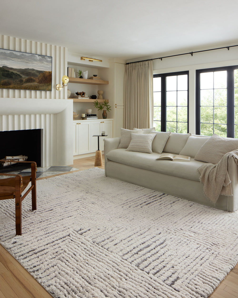 LEV-02 LOLOI LEVITT IVORY / GREY RAGN