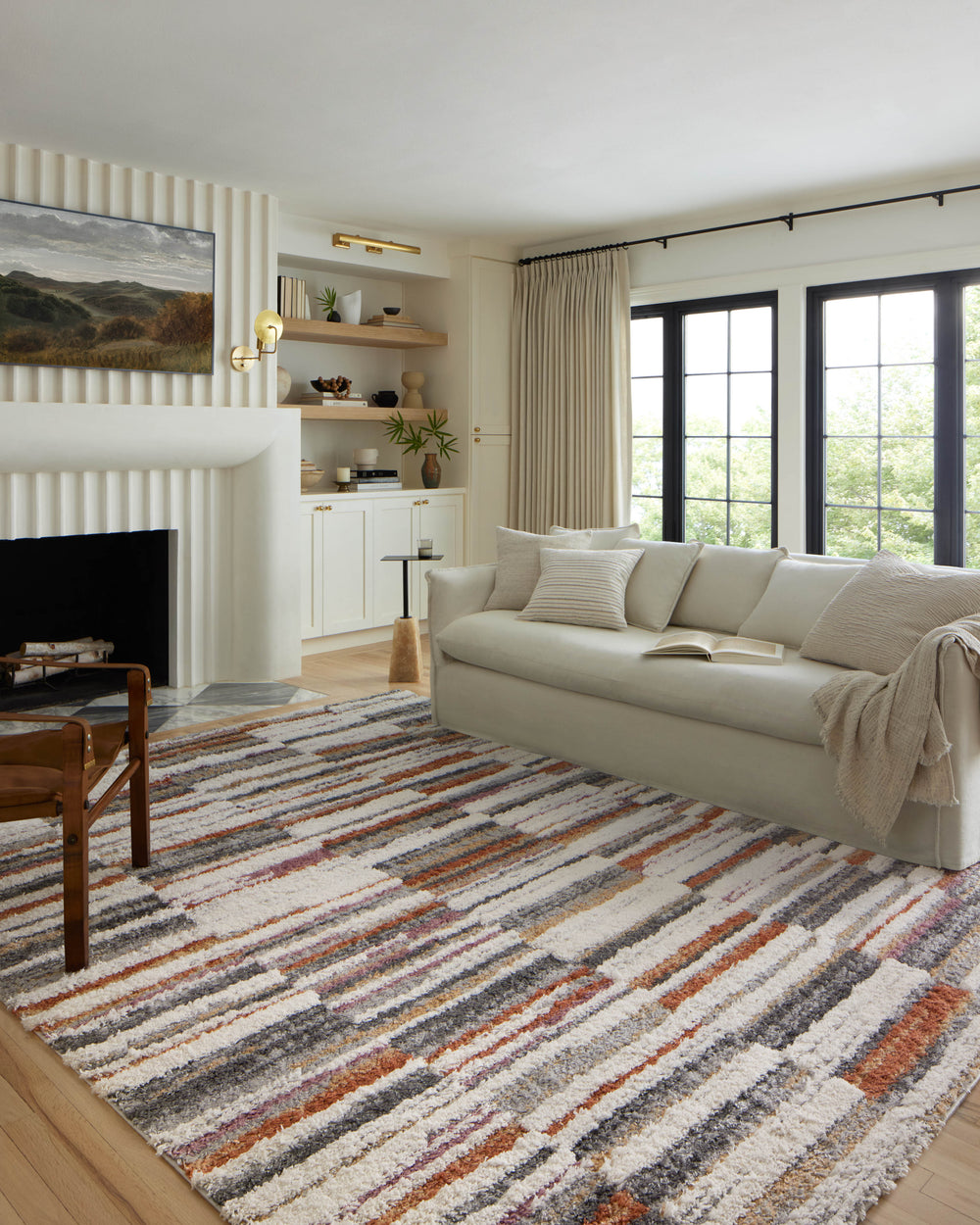 Levitt Shag Ivory / Sunset Rug (LEV-03)