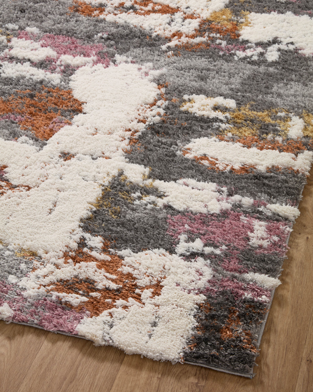 Levitt Shag Grey / Multi Rug (LEV-04)