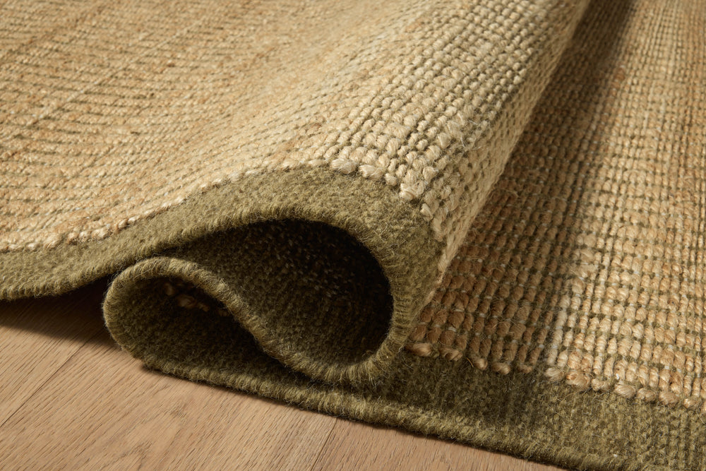 Tapis Lilah Naturel / Olive (LIH-01)