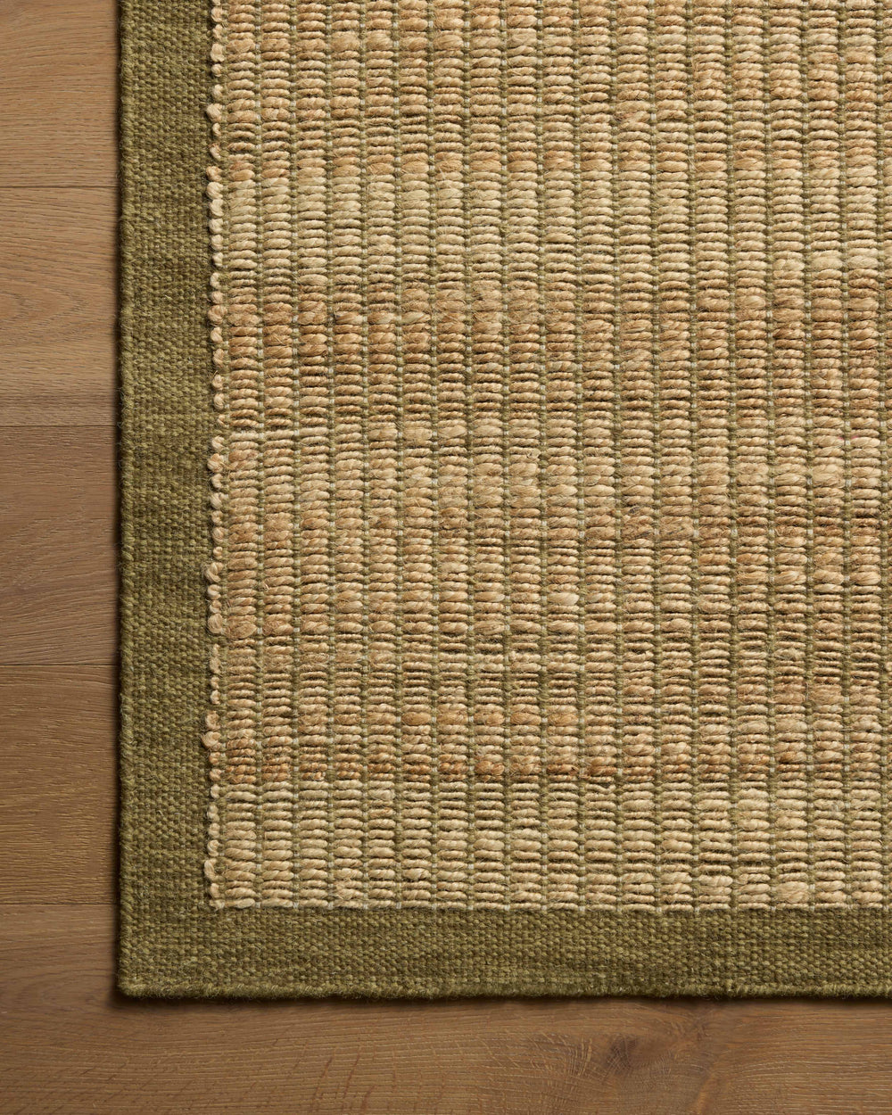 Tapis Lilah Naturel / Olive (LIH-01)