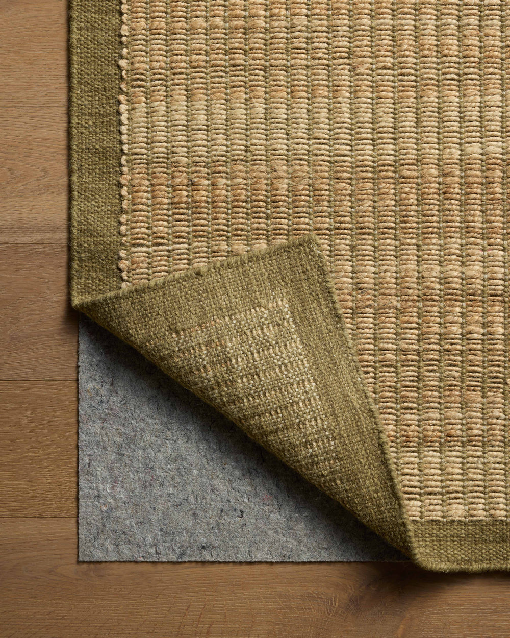 Tapis Lilah Naturel / Olive (LIH-01)