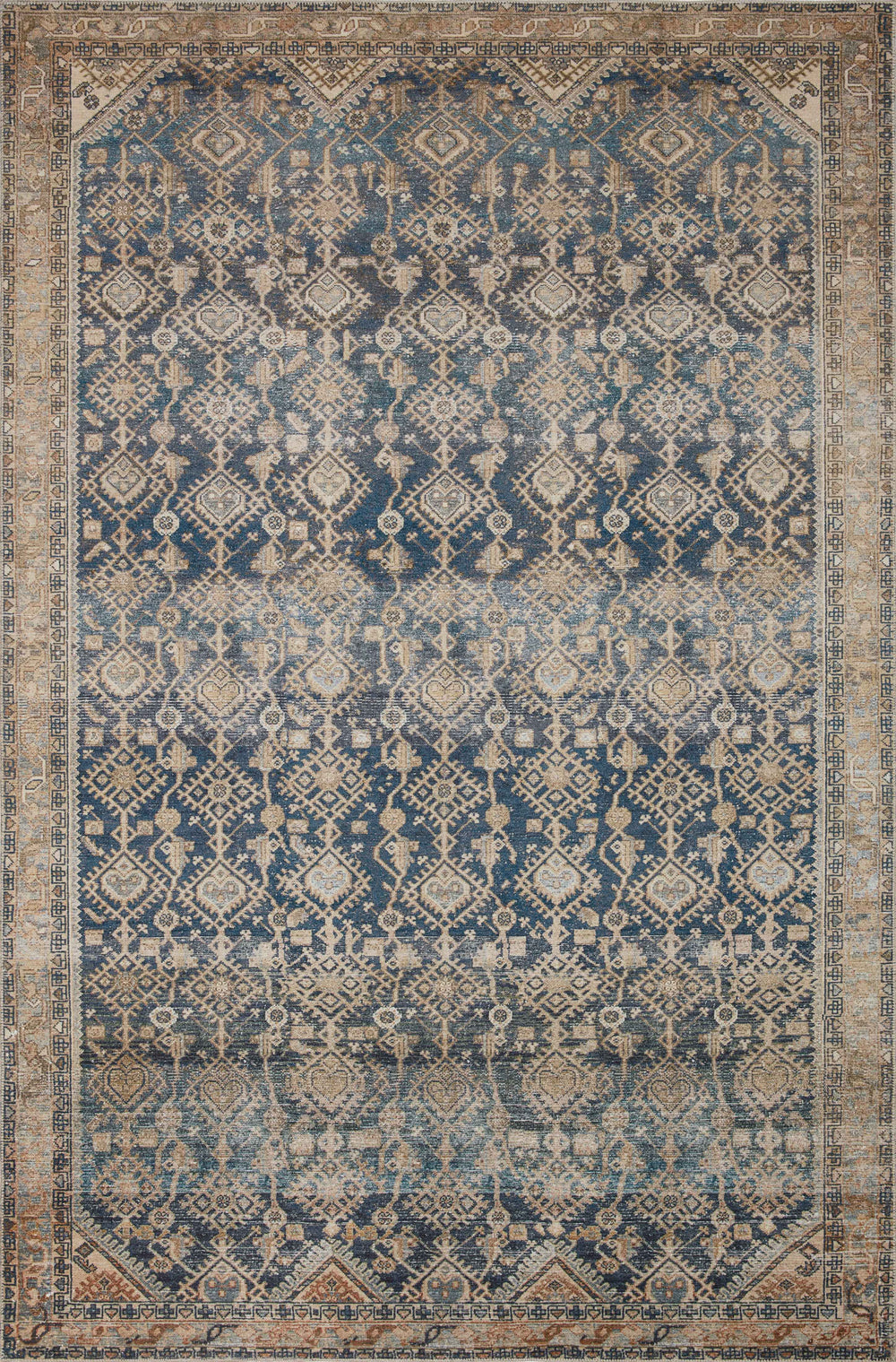 LEA-01 Loloi Lenna Indigo / Natural Rug