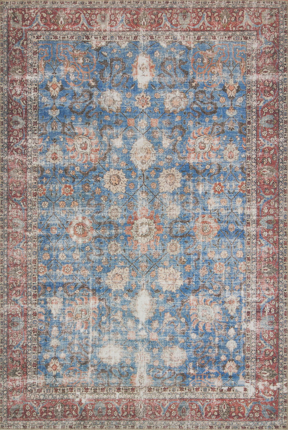 Loren Blue / Brick Rug (LQ-01)