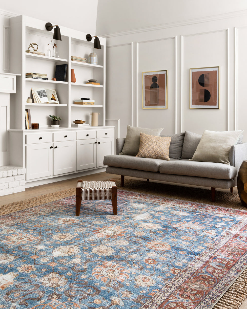 Loren Blue / Brick Rug (LQ-01)