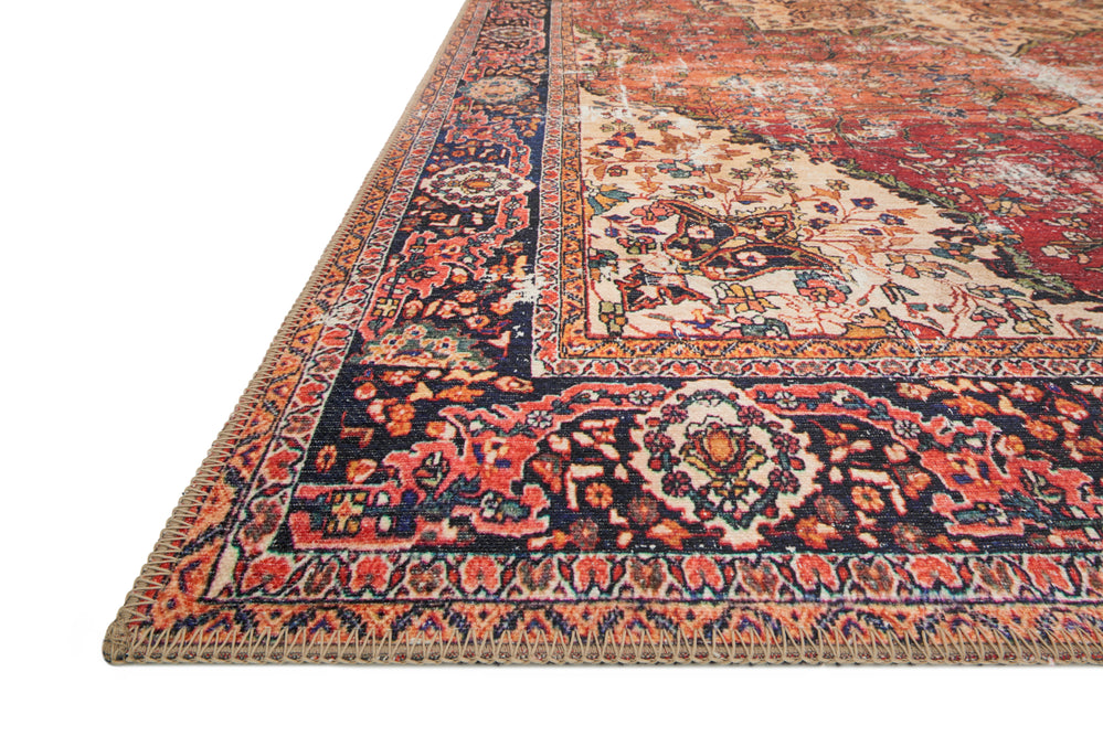 Loren Red / Navy Rug (LQ-07)