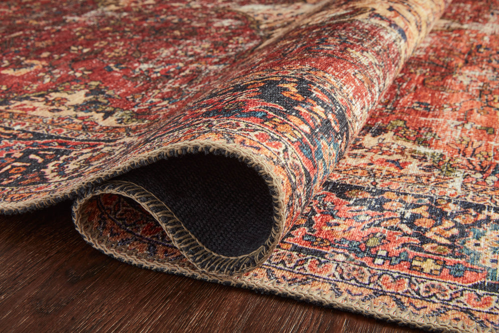 Loren Red / Navy Rug (LQ-07)