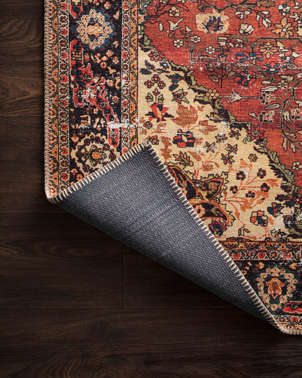 Loren Red / Navy Rug (LQ-07)