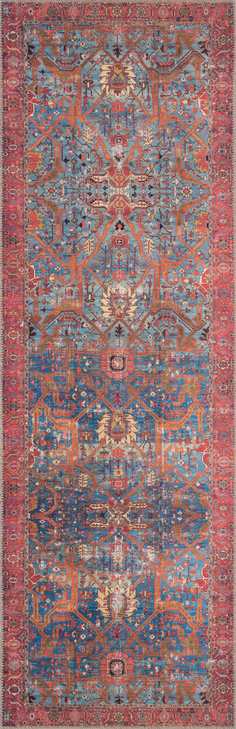 Loren Blue / Red Rug (LQ-10)