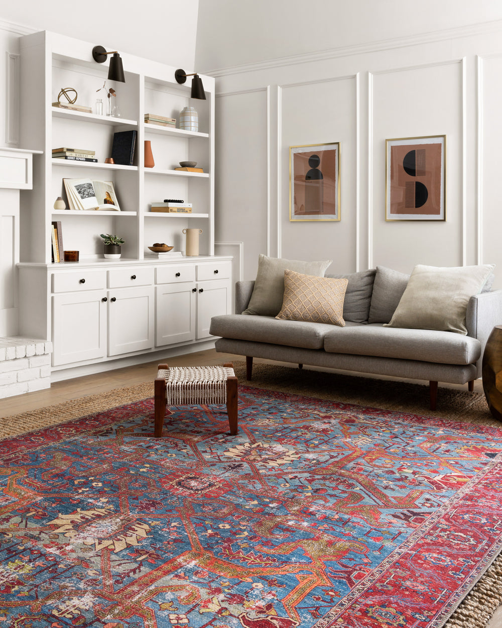 Loren Blue / Red Rug (LQ-10)