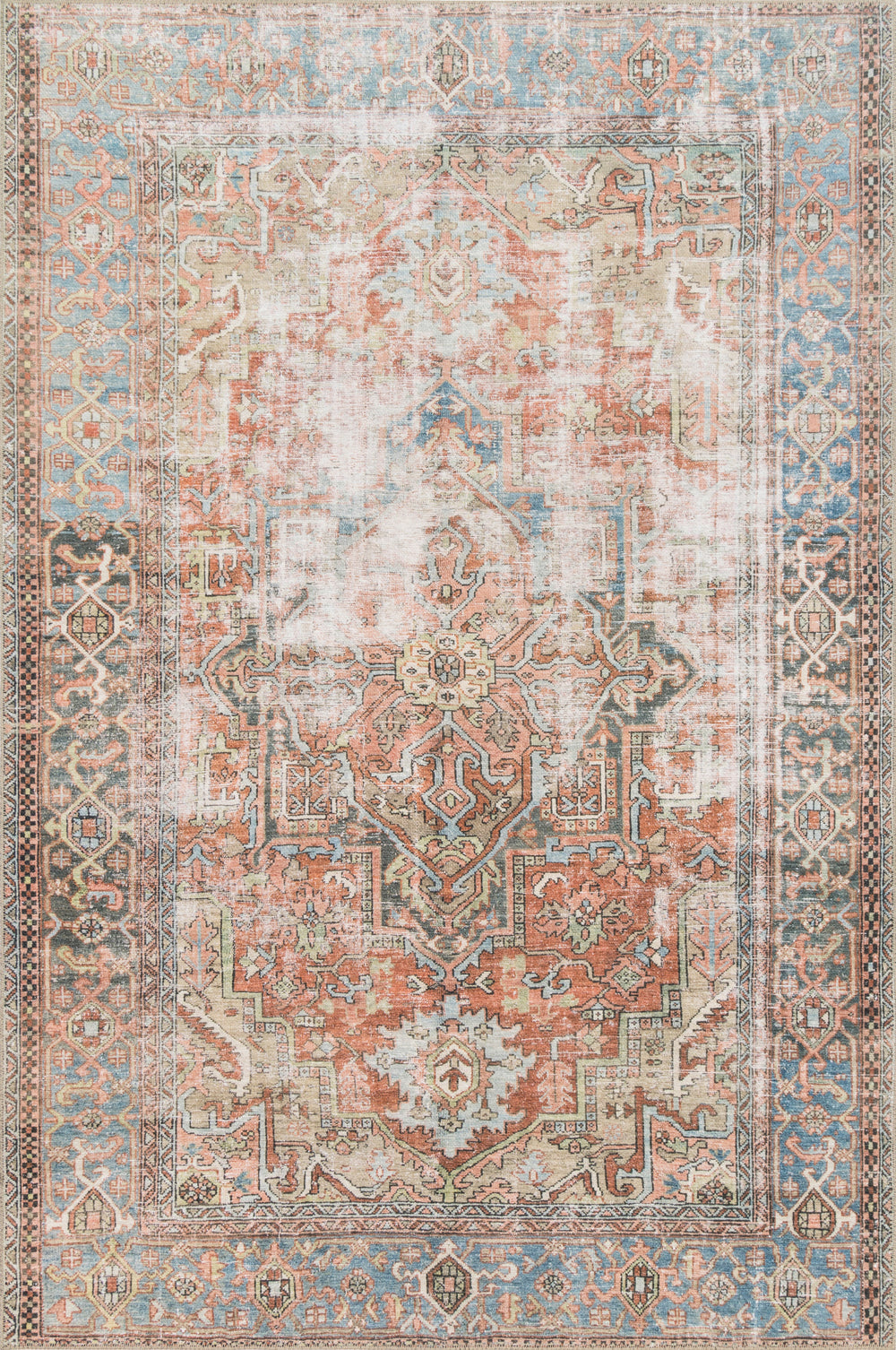 LQ-15 Loloi Loren Terracotta / Sky Rug