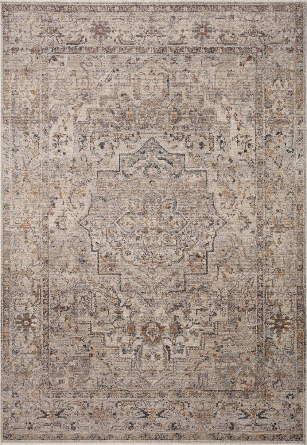 Ly-06 Loloi Lyra Tapis naturel / or
